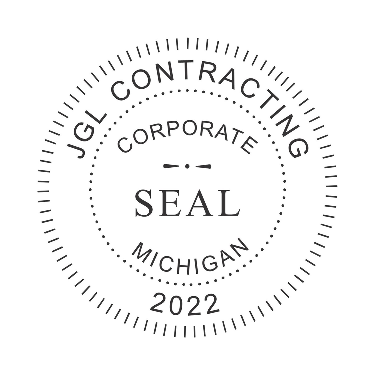 Corporate Seal Stamp - Wood Stamp